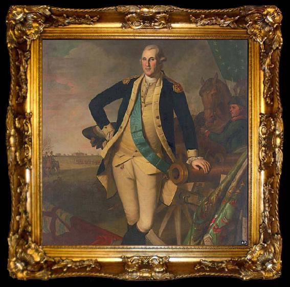 framed  Charles Willson Peale George Washington at Princeton, ta009-2